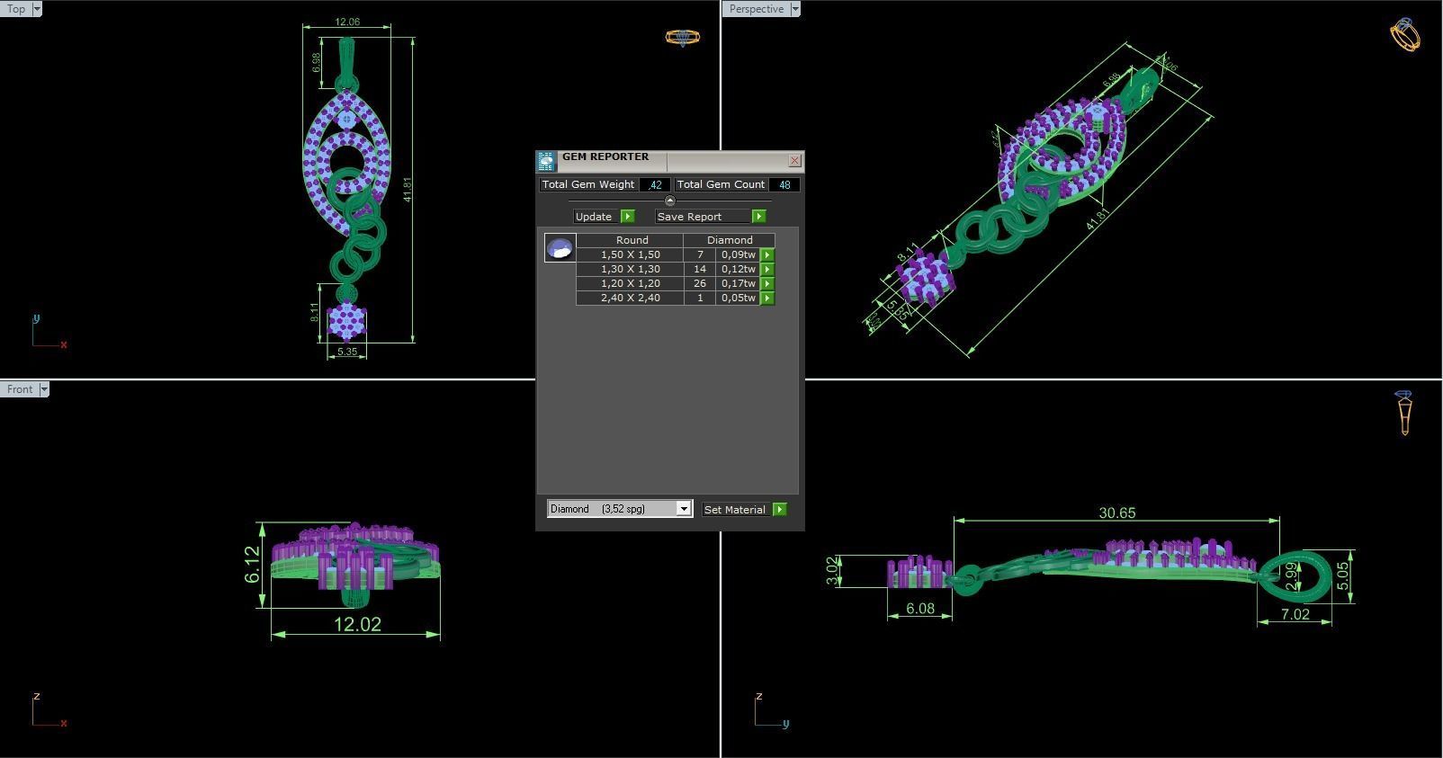 Pendant 707 3D print model_8