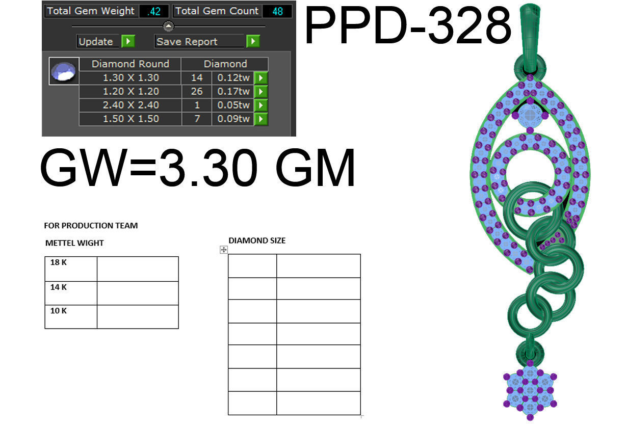 Pendant 707 3D print model_9