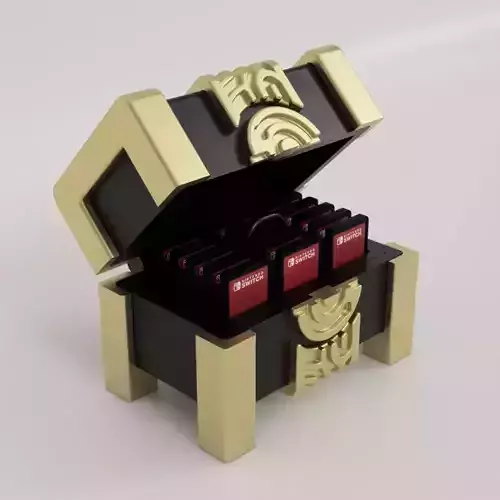 Zelda Treasure chest cartridge holder 3D print model