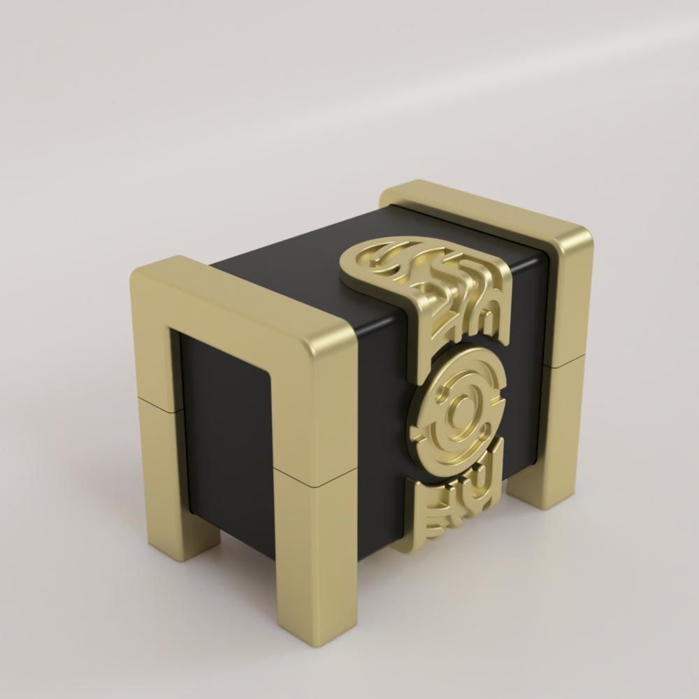Zelda Treasure chest cartridge holder 3D print model_3