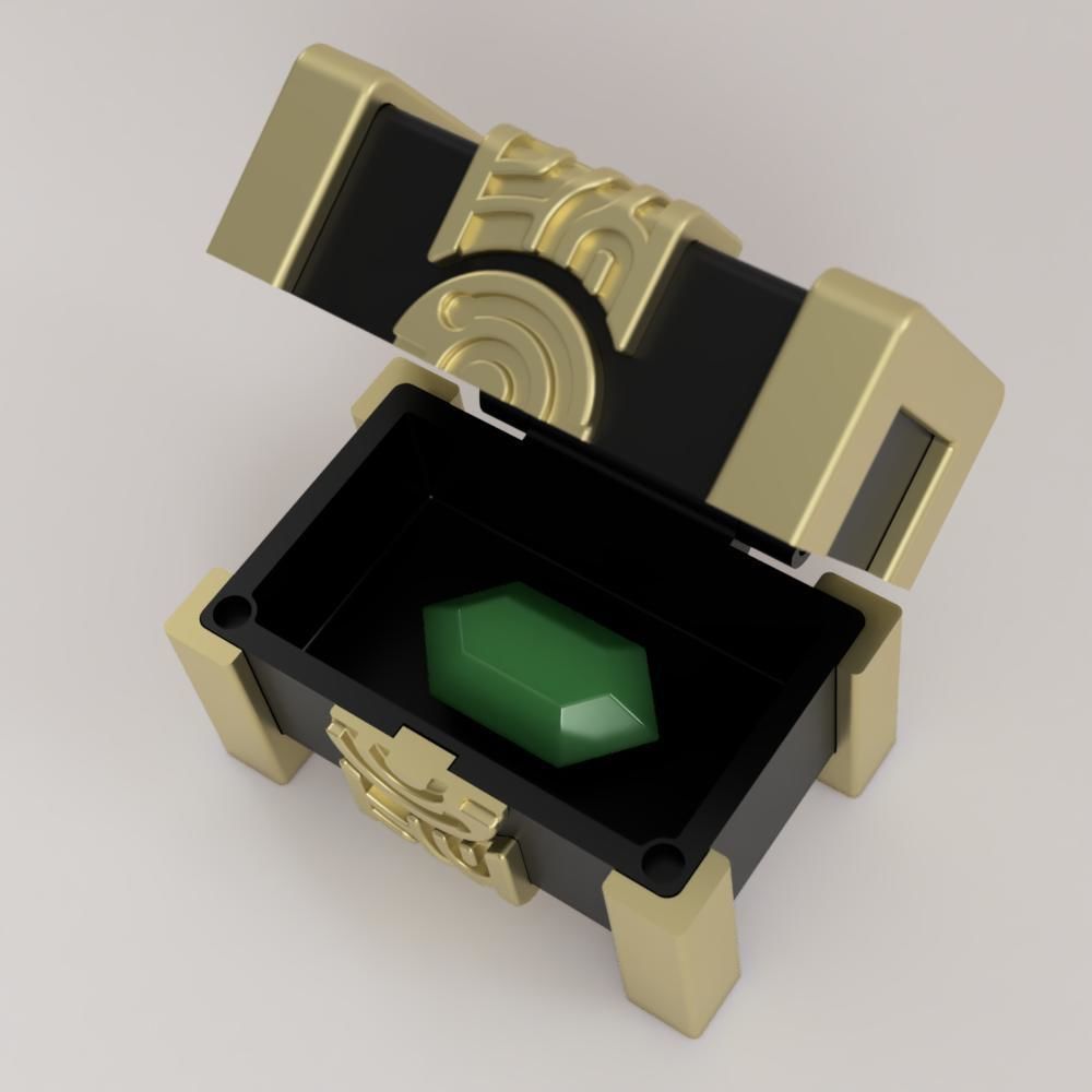 Zelda Treasure chest cartridge holder 3D print model_4