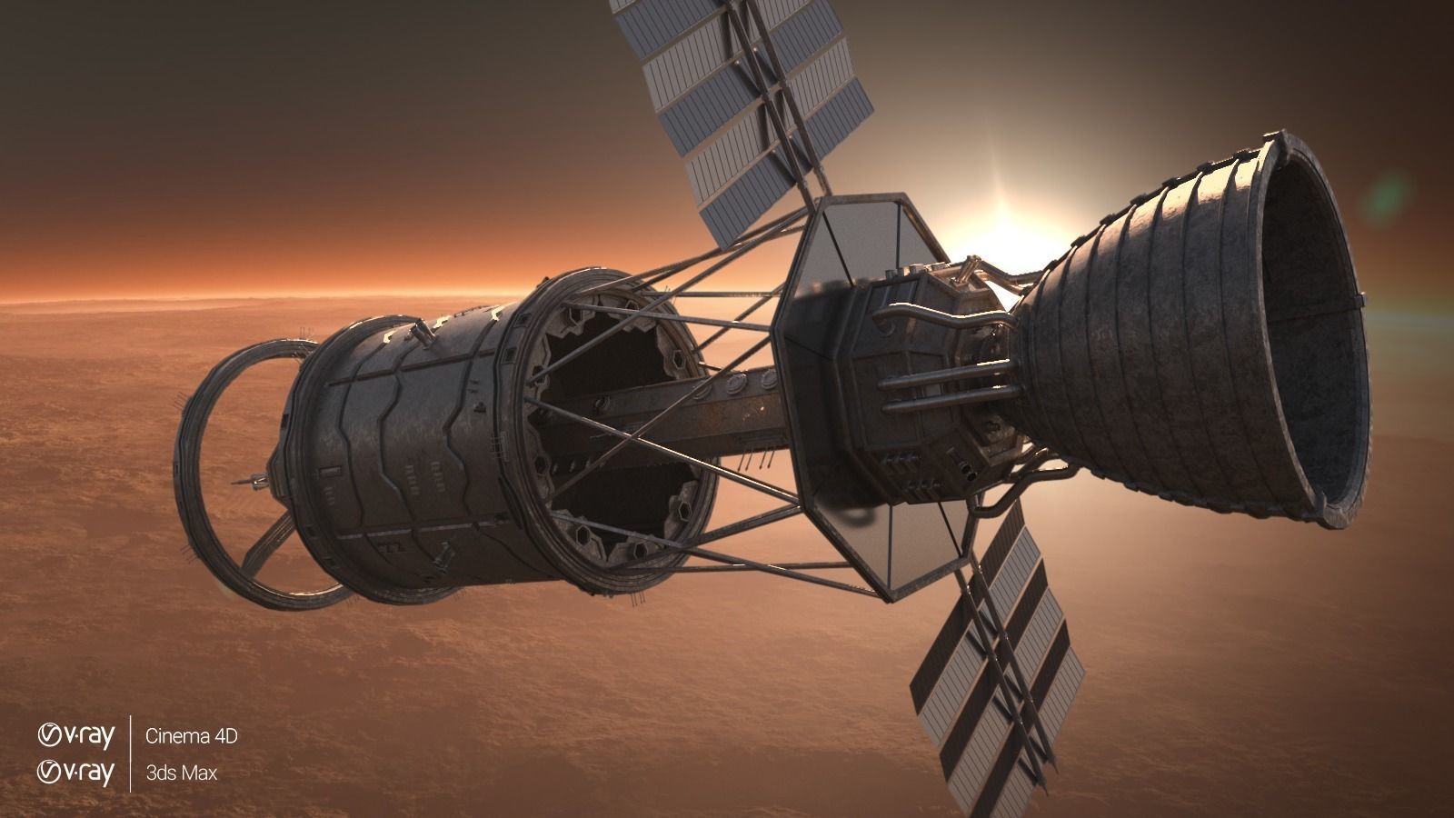 Space module 3D model_1