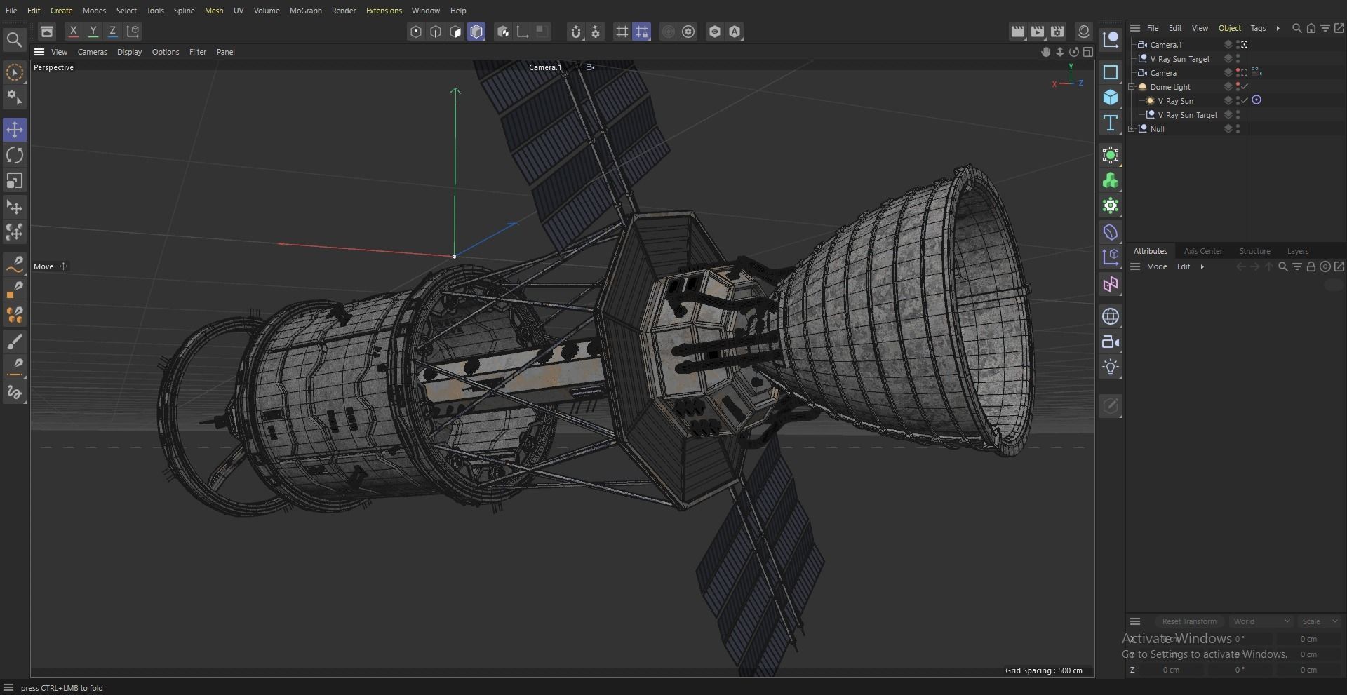 Space module 3D model_7
