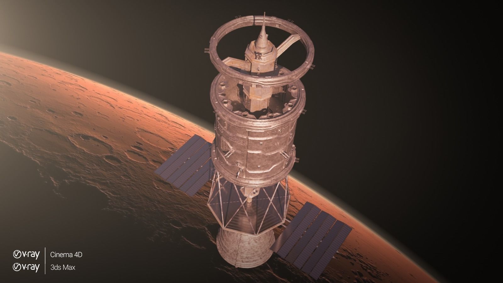 Space module 3D model_2
