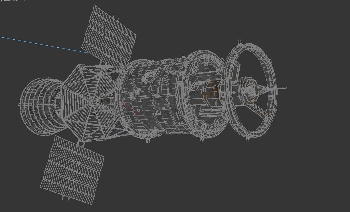 Space module 3D model_6