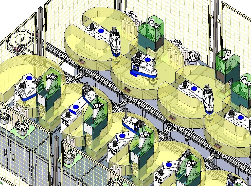 Relay automatic assembly line 3D model_7
