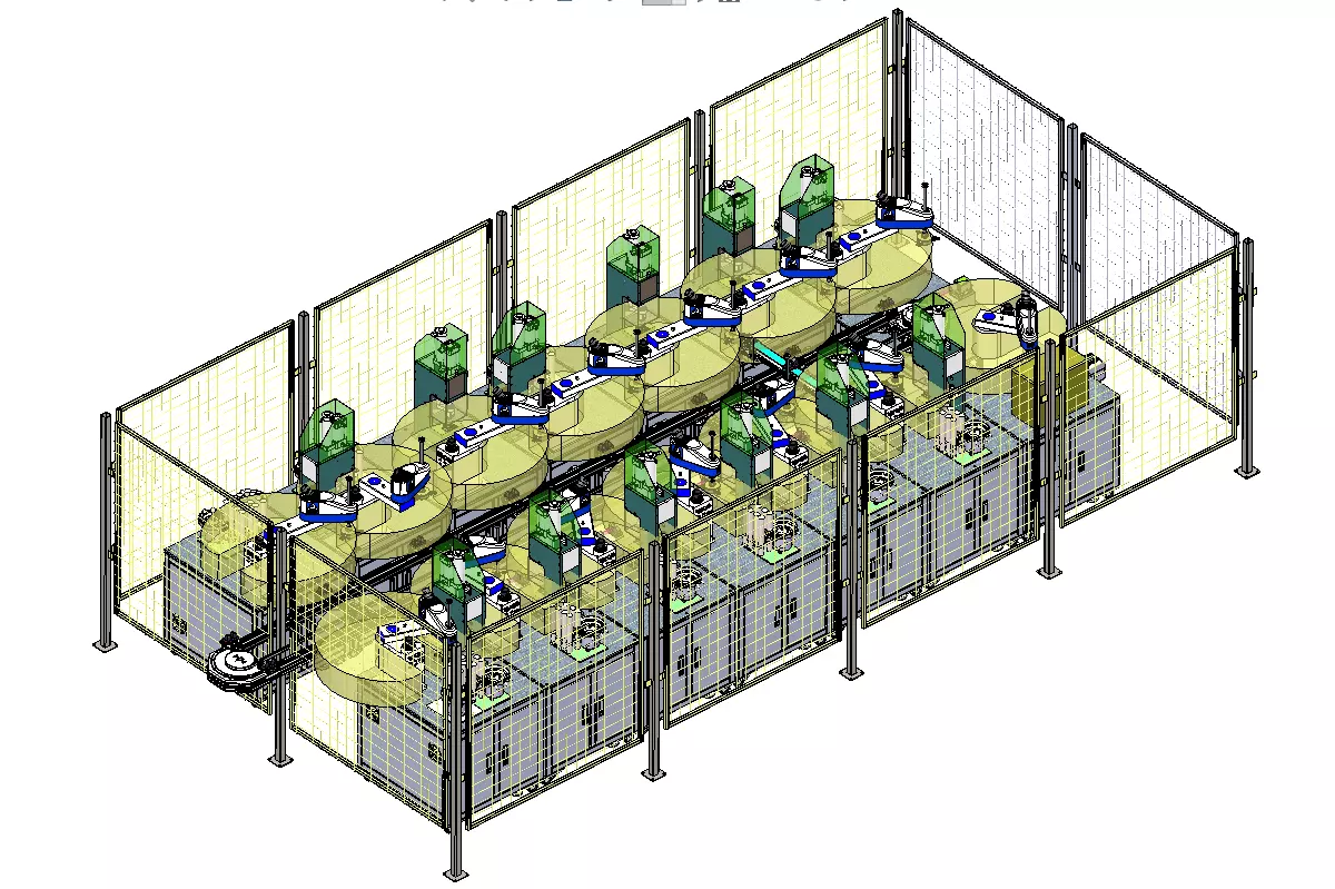Relay automatic assembly line 3D model_0