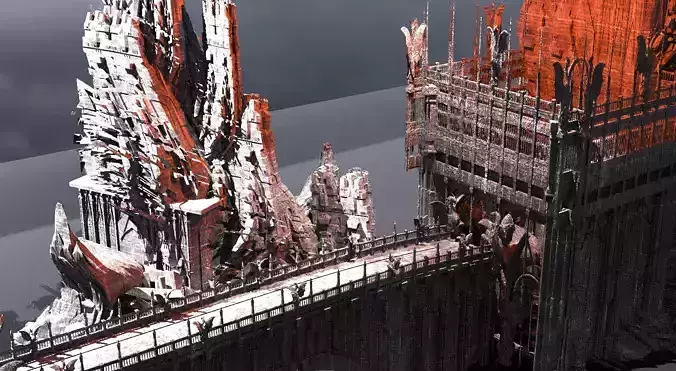 Sauron inspired Tower Turret walkway