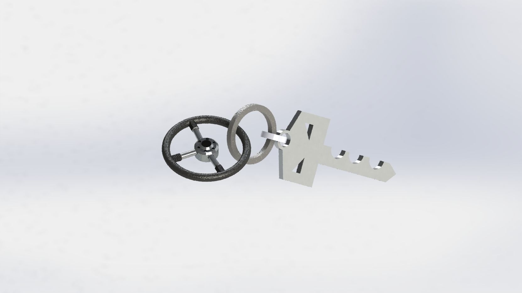 LLAVERO VOLANTE DEPORTIVO 3D print model_2