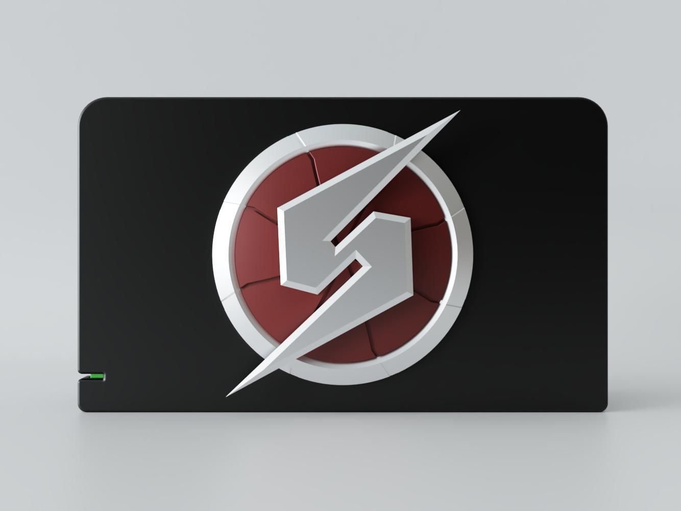 Nintendo Switch Dock custo faceplate Metroid 3D print model_2