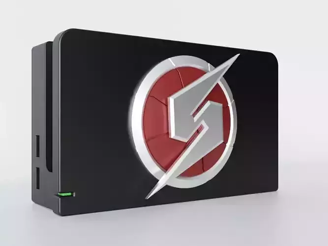 Nintendo Switch Dock custo faceplate Metroid 3D print model