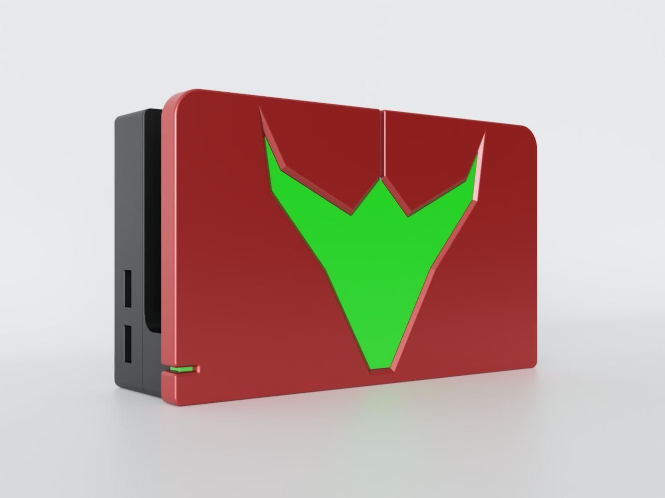 Nintendo Switch Dock custo faceplate Metroid 3D model 3D printable CGTrader
