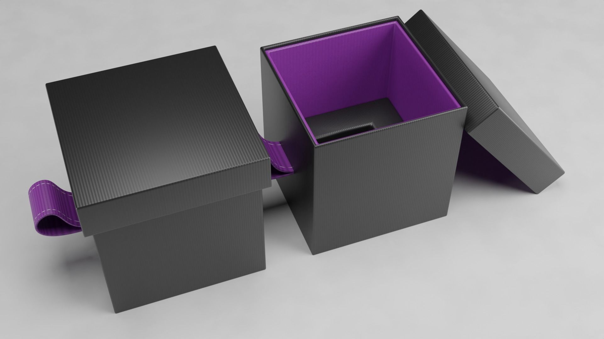 Gift Boxes Model with Cardboard Material - Blender Low-poly 3D model_5