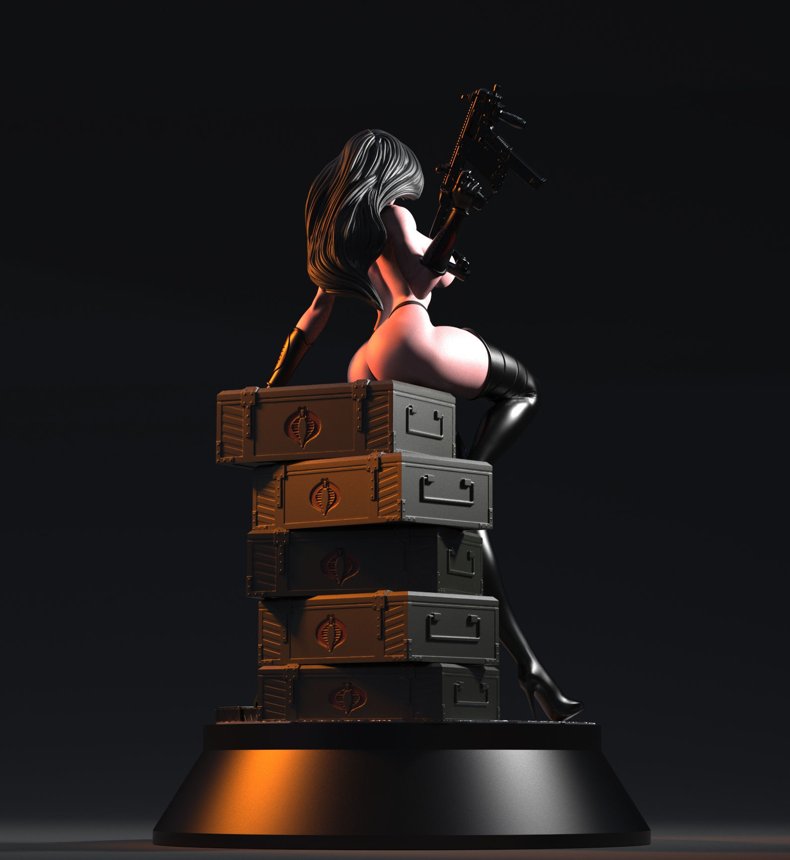 Baroness  3D print model_10