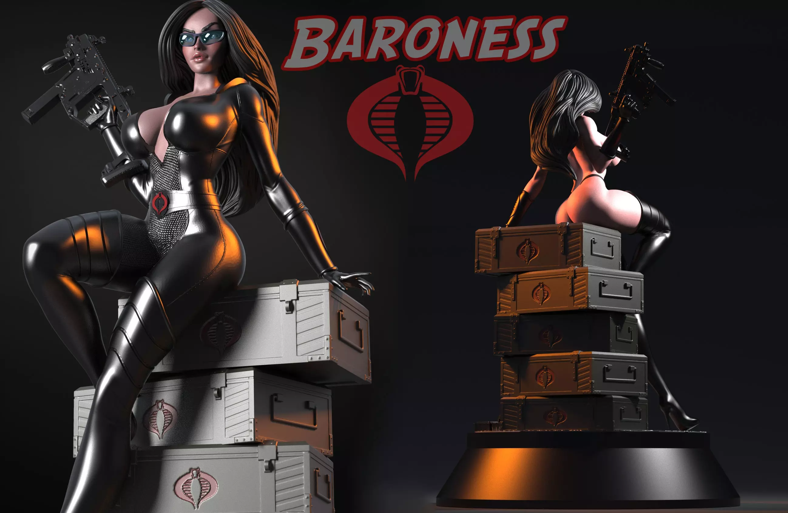 Baroness  3D print model_0