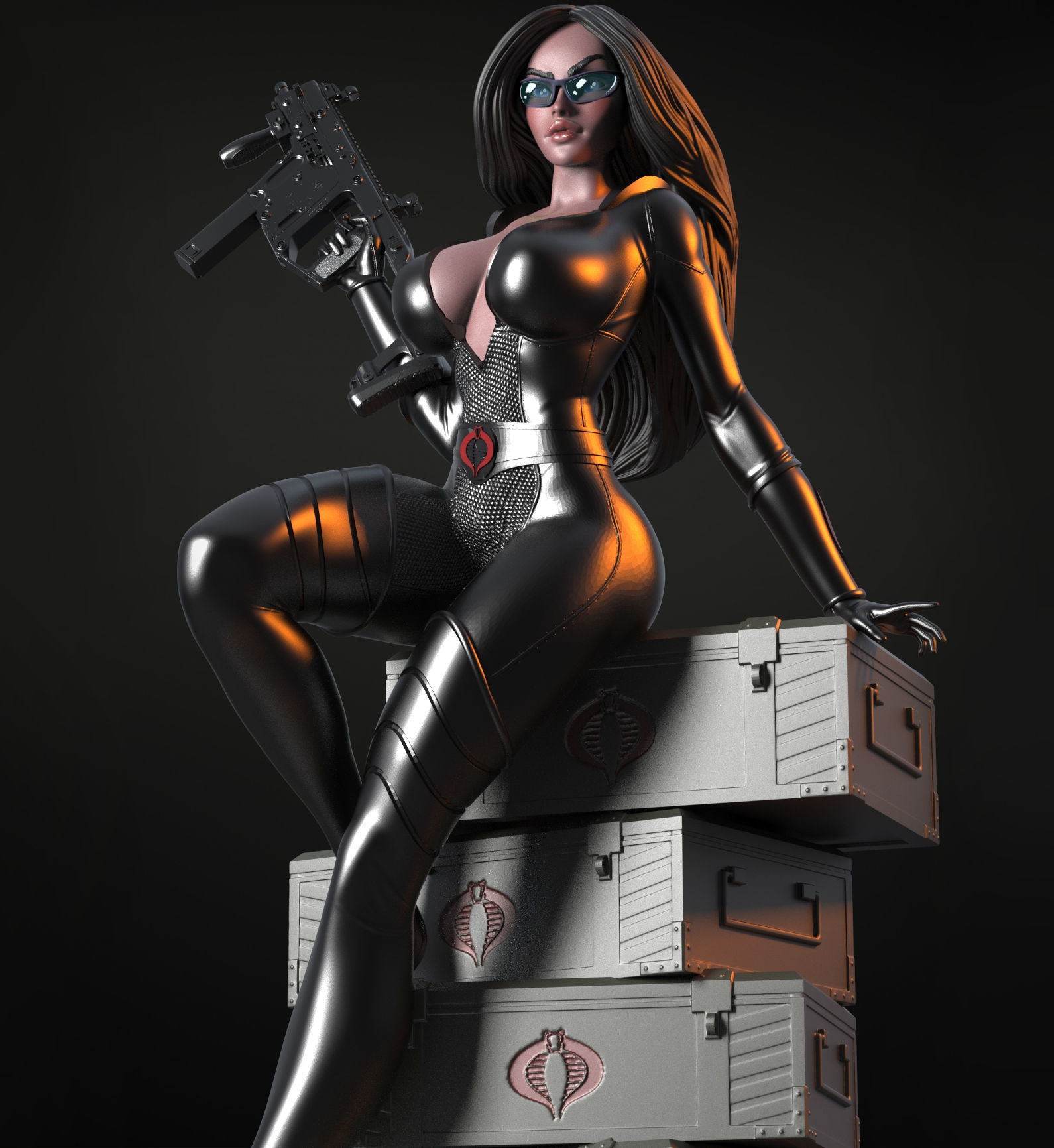 Baroness  3D print model_1