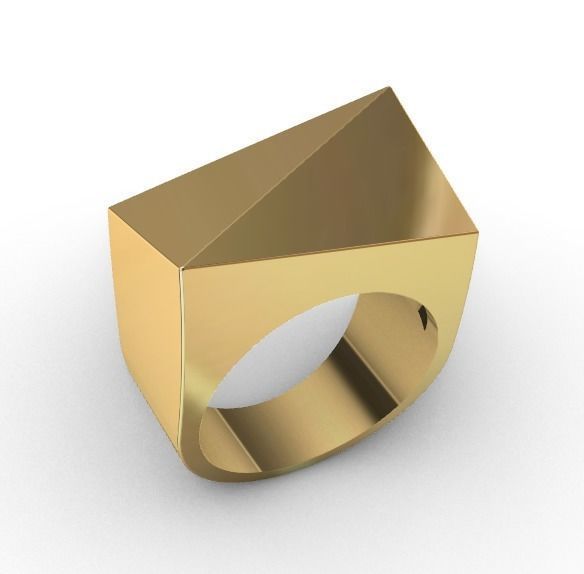 Anel geometrico 3D print model_2