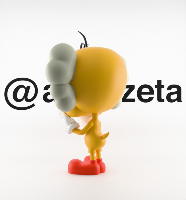 Kaws Tweety Textured Low-poly 3D model_14