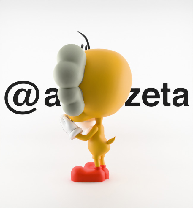 Kaws Tweety Textured Low-poly 3D model_13