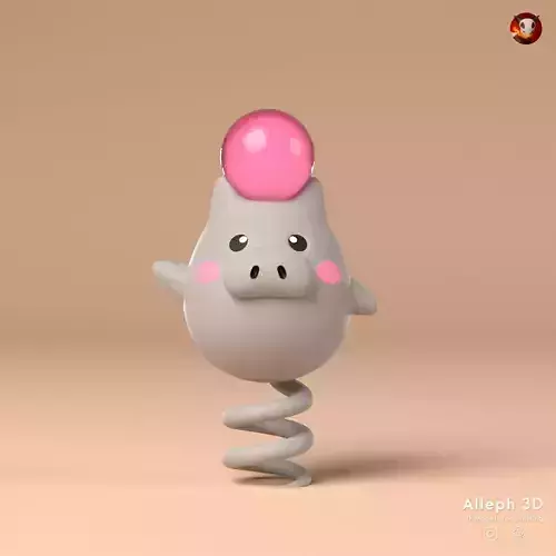 Pokemon spoink 3D print model
