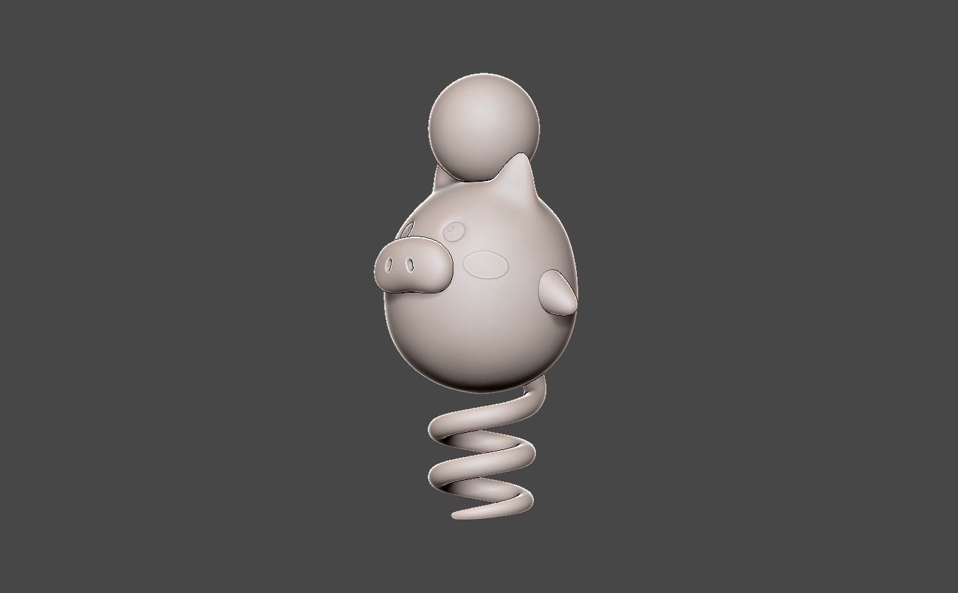 Pokemon Spoink 3D Model 3D Printable CGTrader Pokemon Spoink 3D Model 3D Printable CGTrader