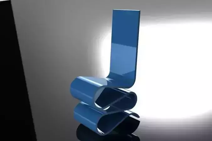 Wavechair clear glass vase with circular base