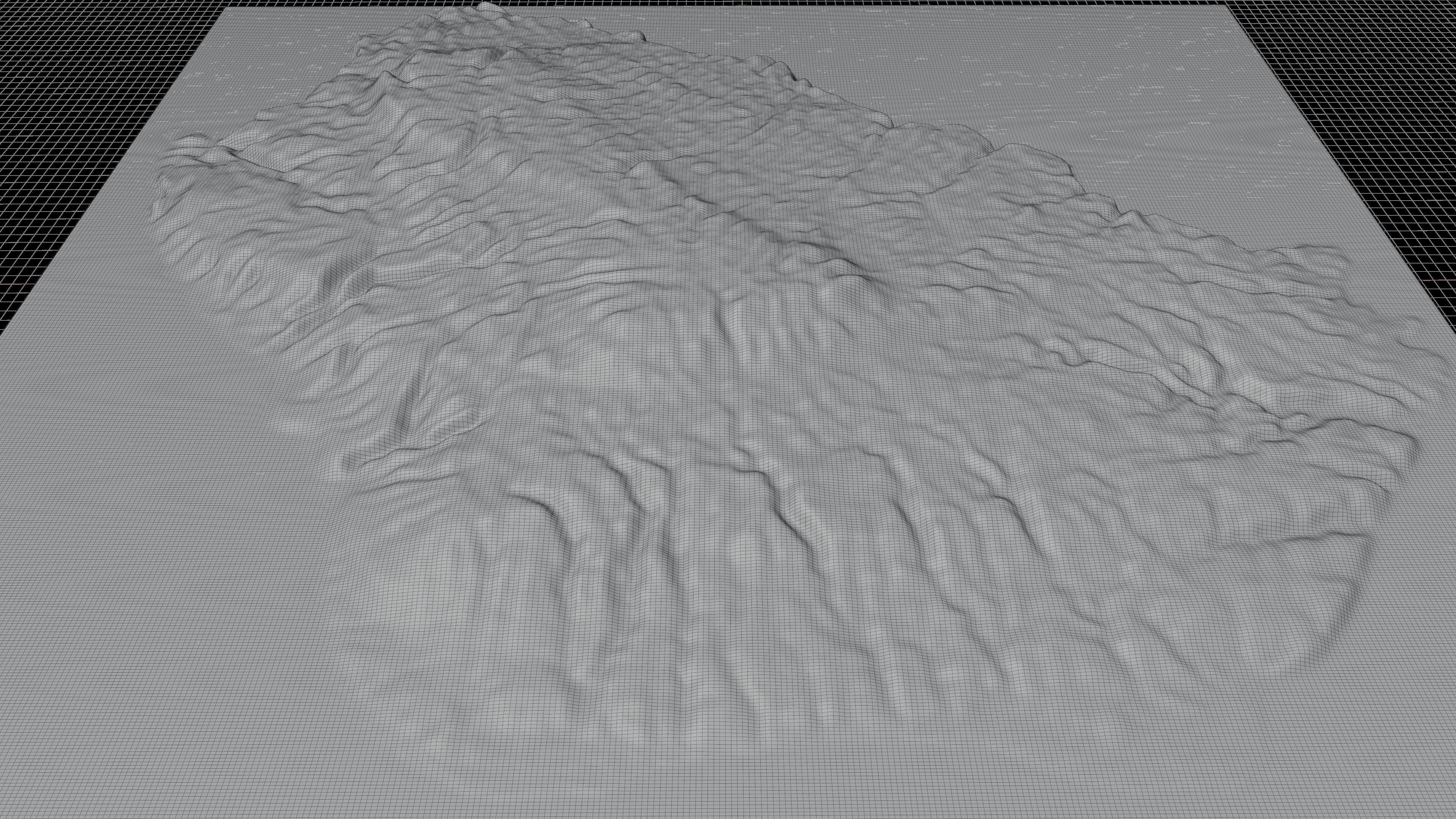 Penida Island full 3d terrain 3D model_3