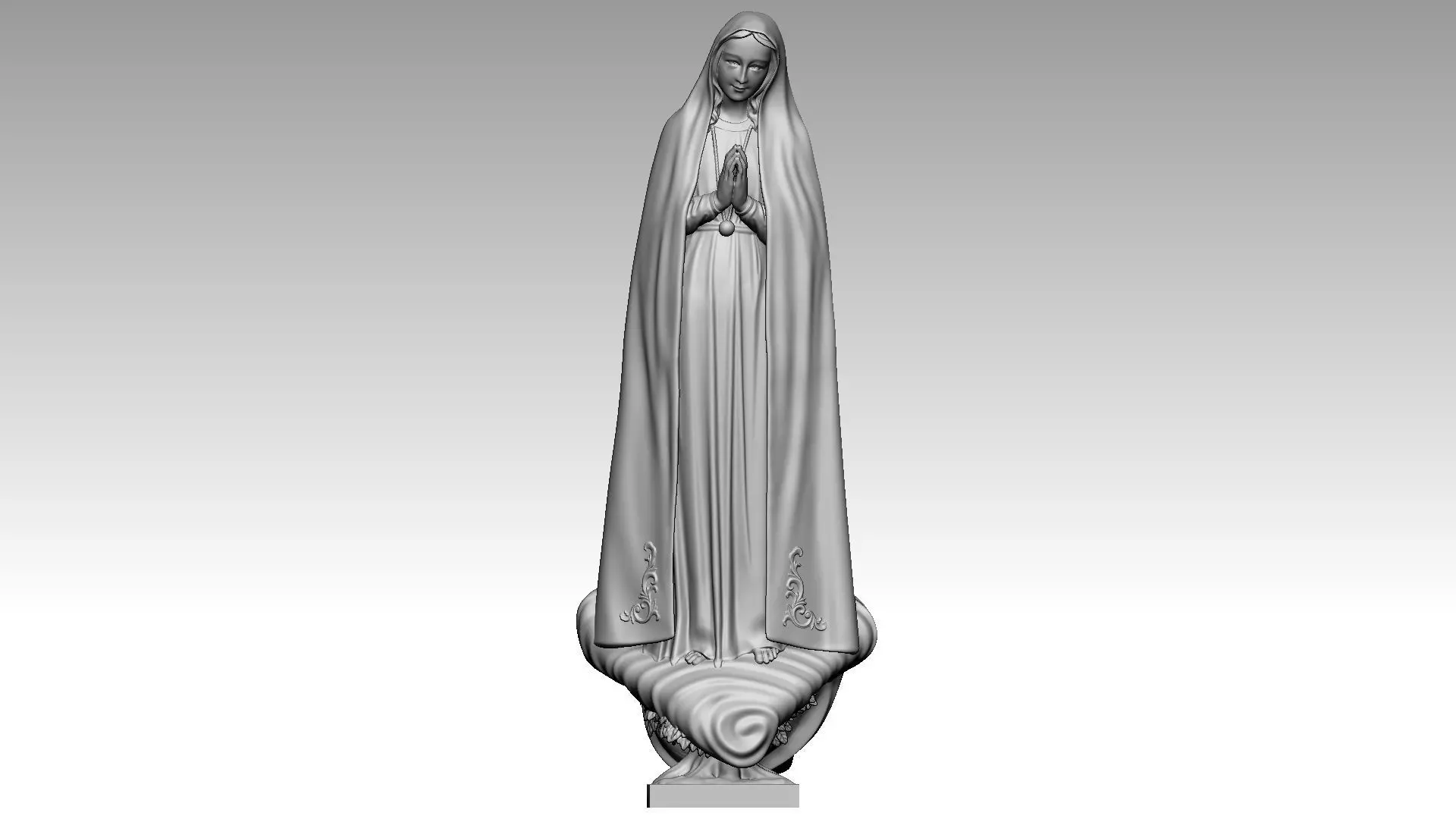 Virgin Mary appears at Fatima - Queen of Peace 3D print model_0