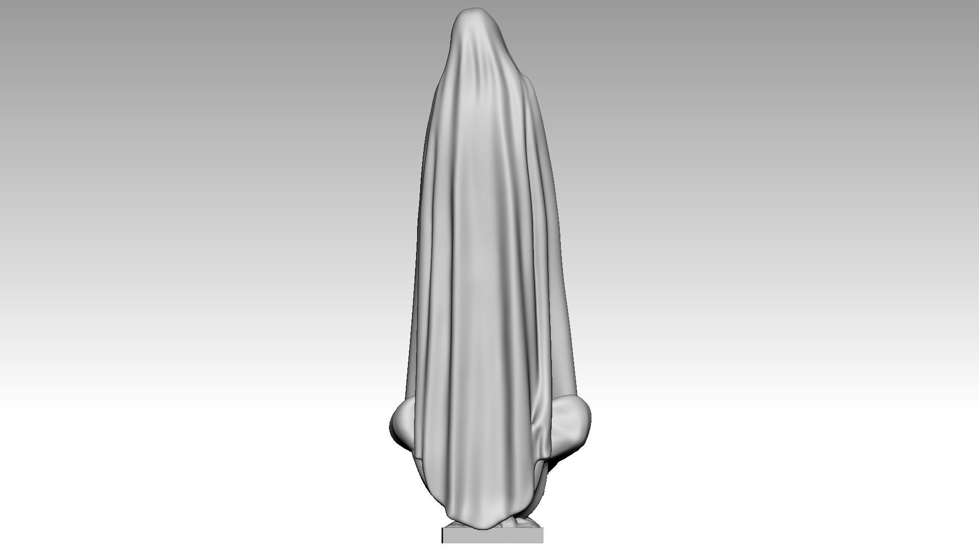 Virgin Mary appears at Fatima - Queen of Peace 3D print model_4