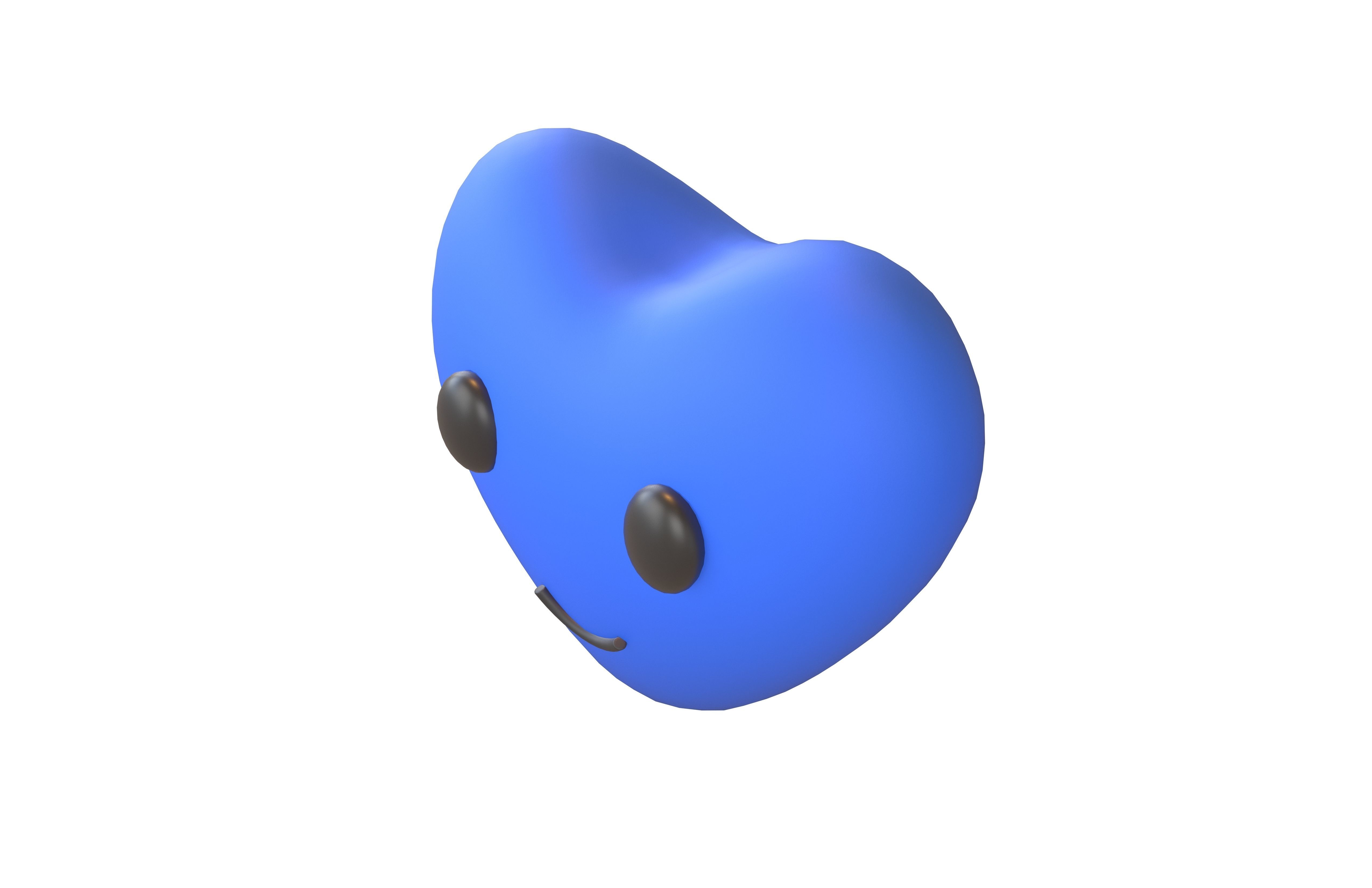 Heart Character V1 004 Low-poly 3D model_2