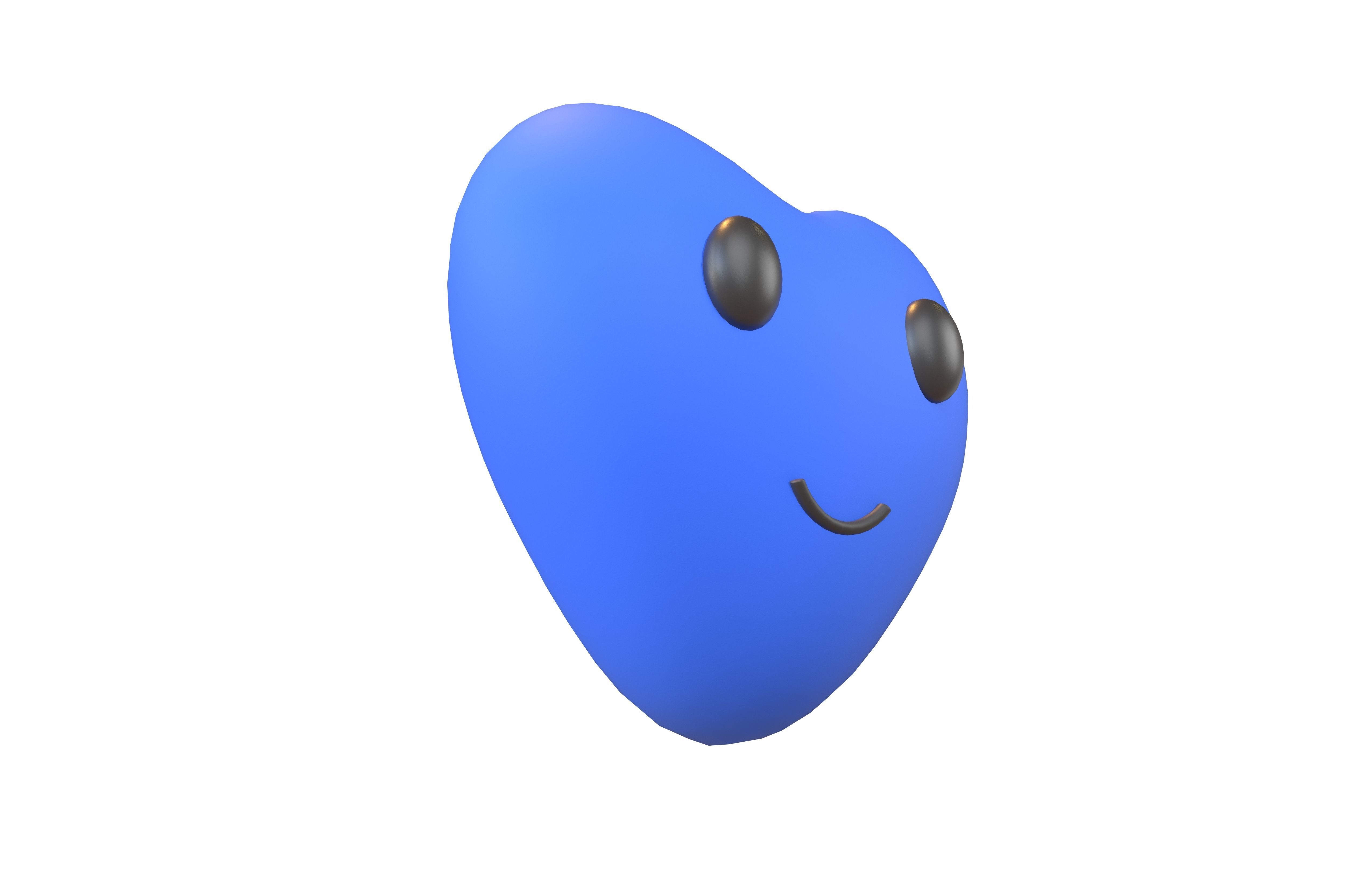 Heart Character V1 004 Low-poly 3D model_3