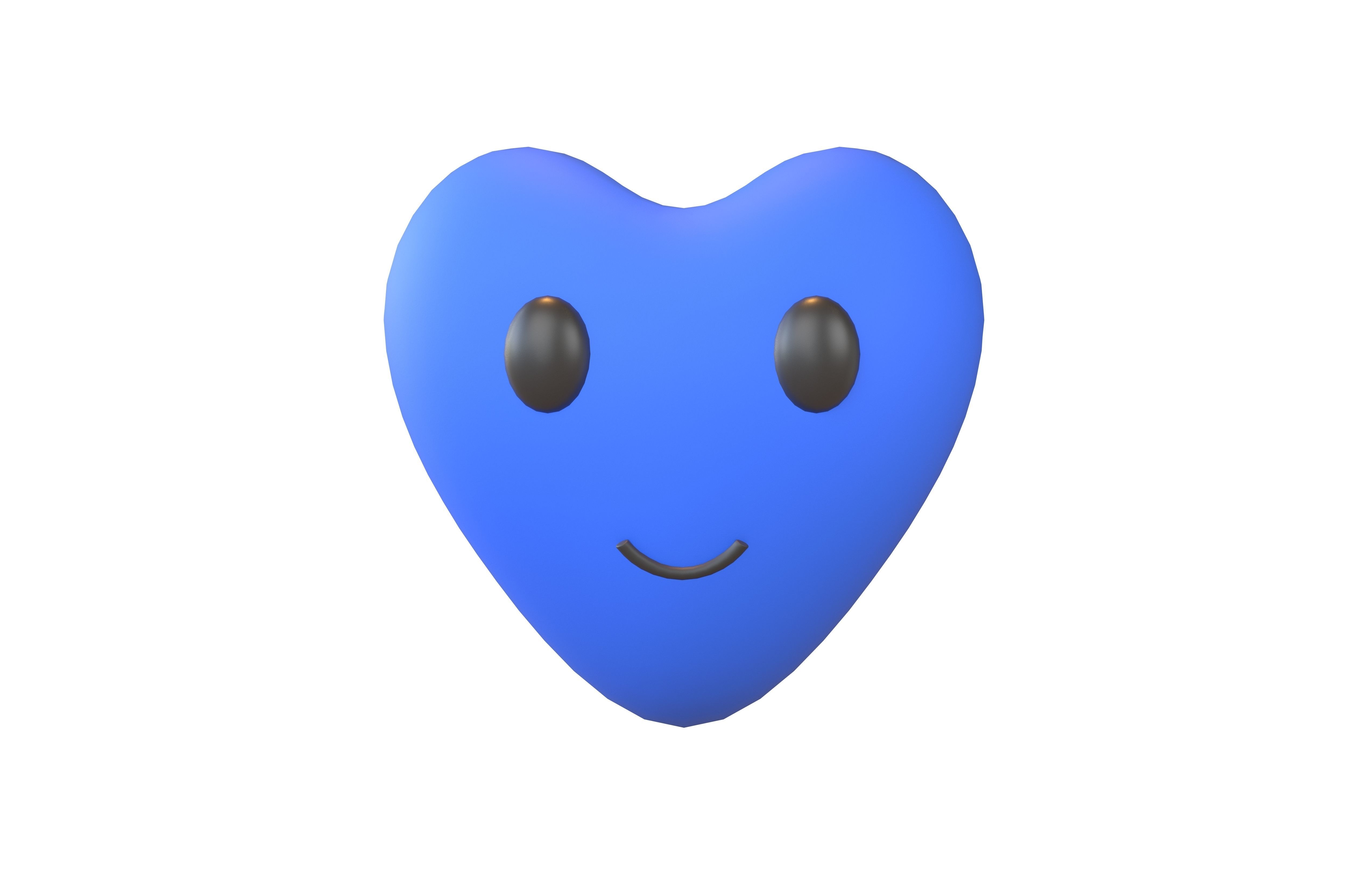 Heart Character V1 004 Low-poly 3D model_1