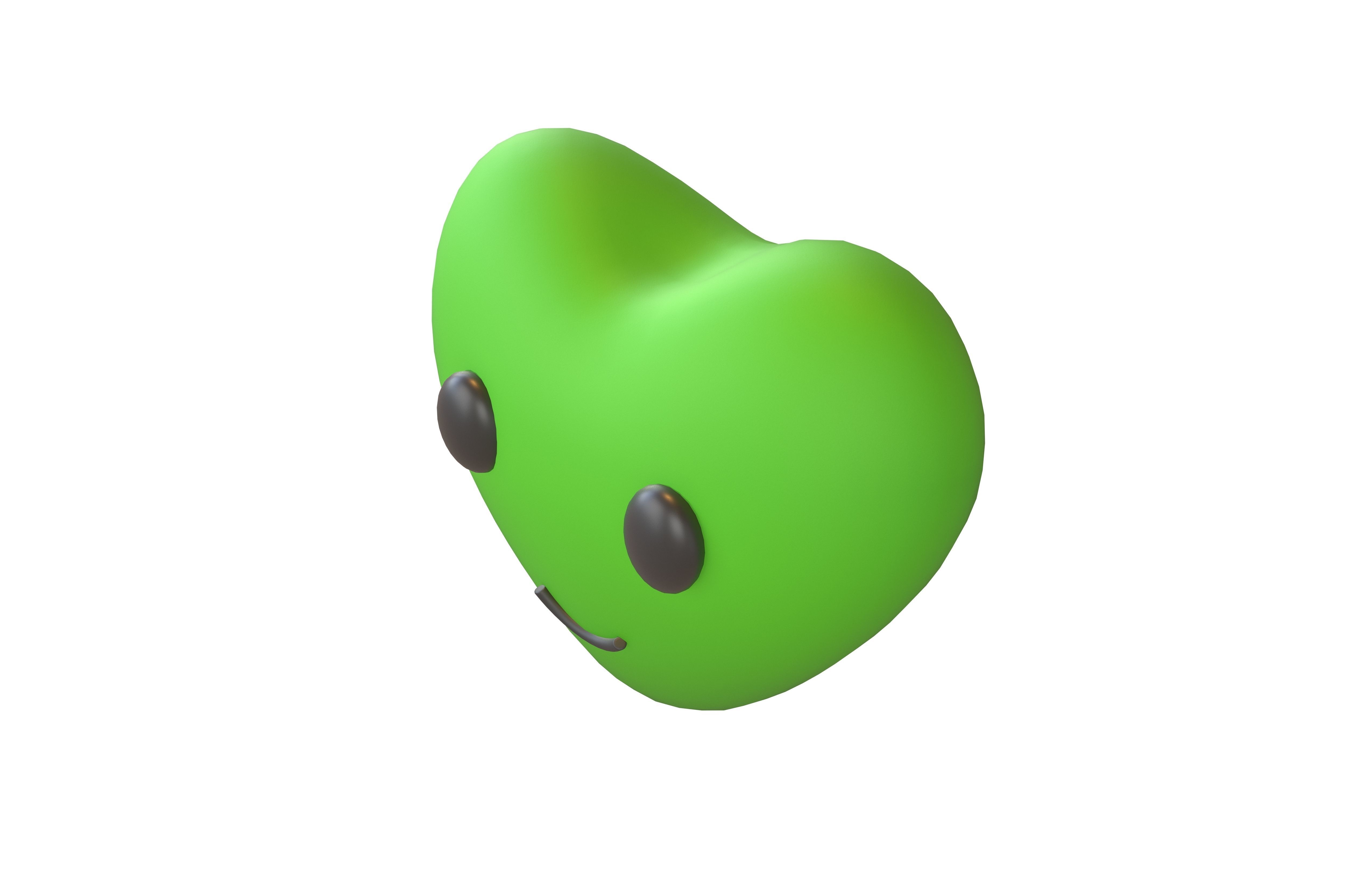 Heart Character V1 006 Low-poly 3D model_3