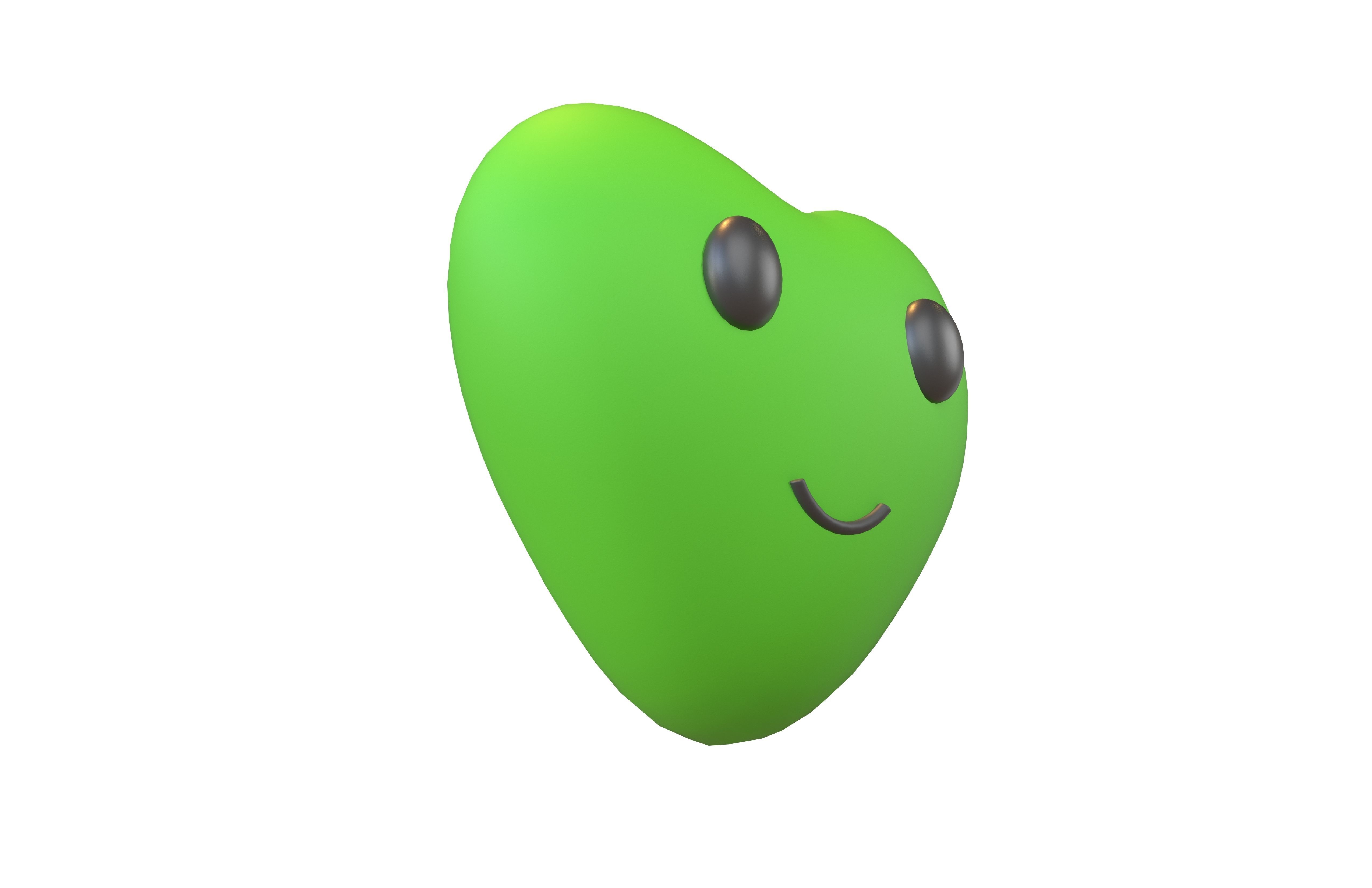 Heart Character V1 006 Low-poly 3D model_2