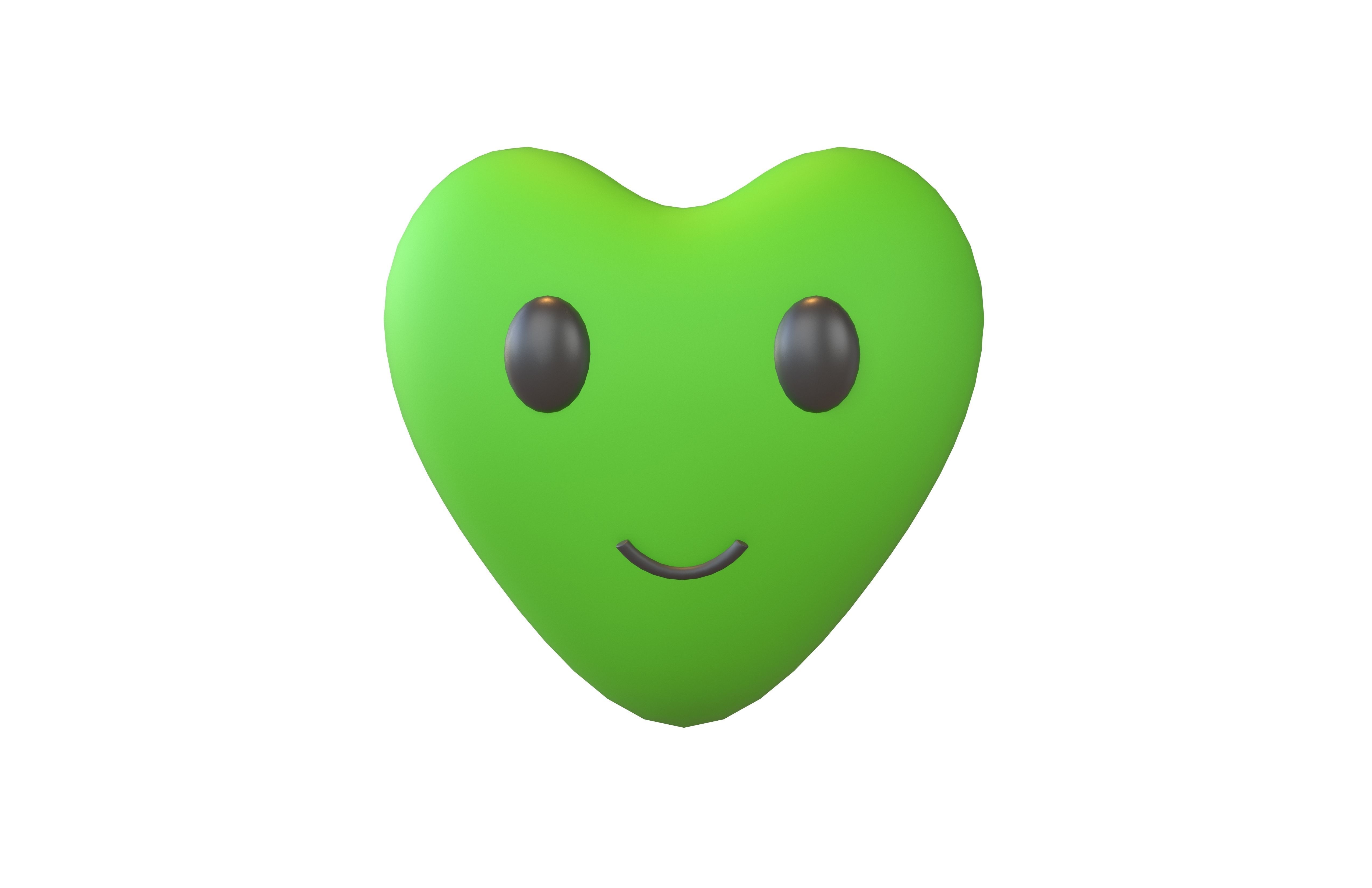 Heart Character V1 006 Low-poly 3D model_1