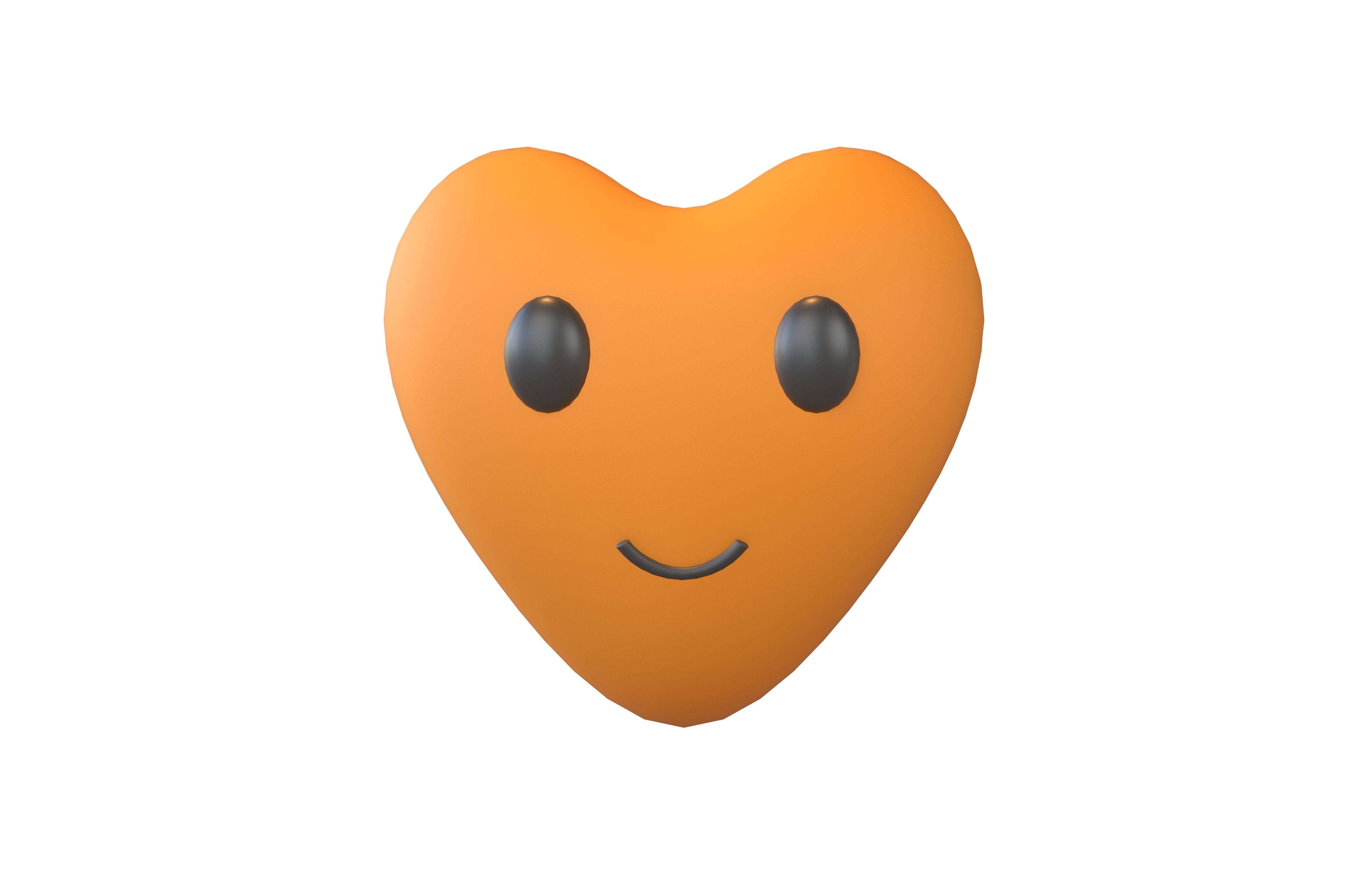 Heart Character V1 007 Low-poly 3D model_1