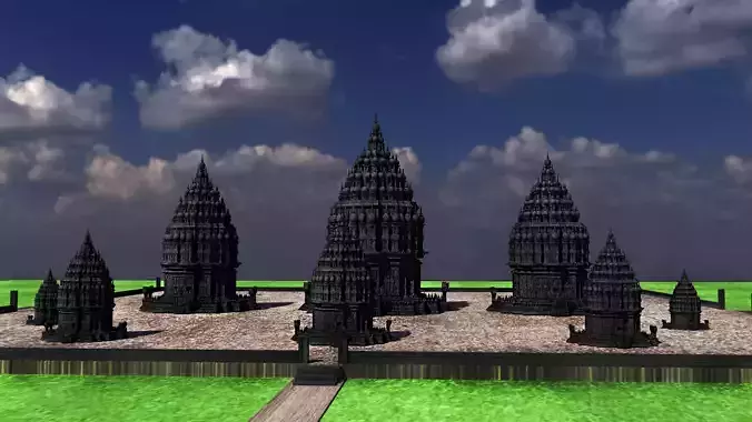 Prambanan Temple 3D model