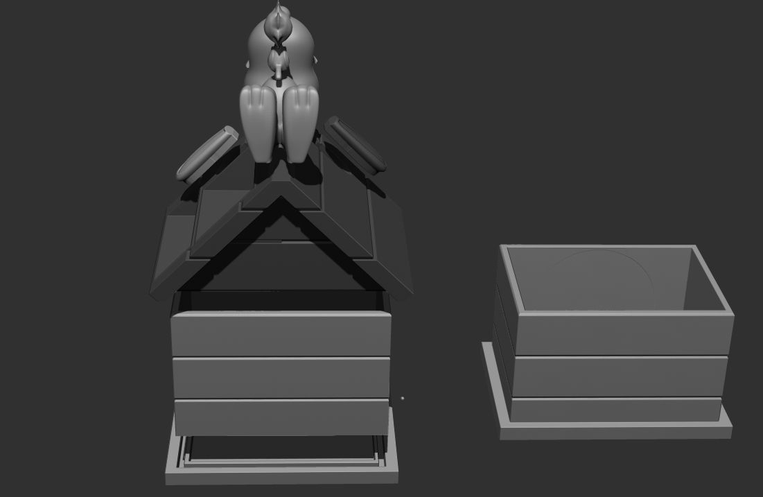 Snoopy and Woodstock Perpetual Desk Calendar 3D print model_18