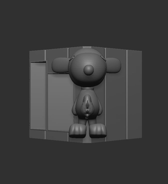 Snoopy and Woodstock Perpetual Desk Calendar 3D print model_12