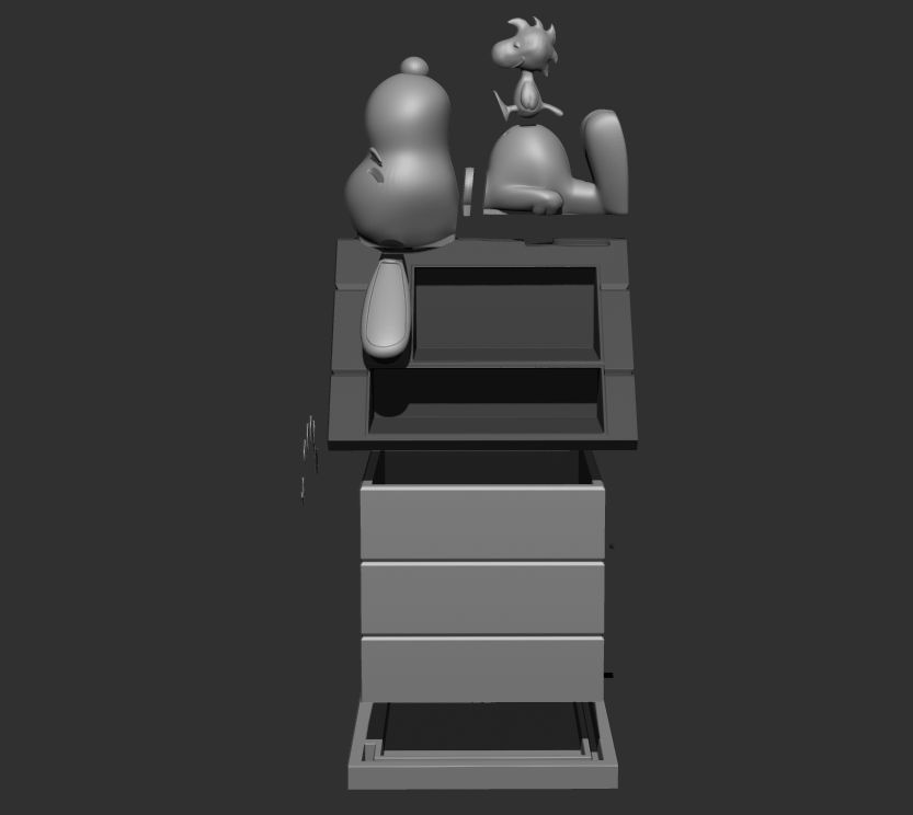 Snoopy and Woodstock Perpetual Desk Calendar 3D print model_17