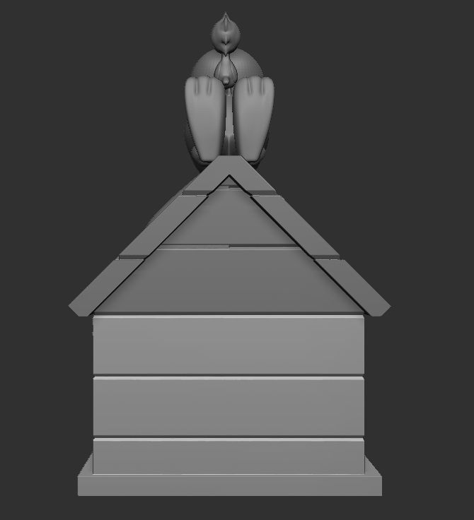 Snoopy and Woodstock Perpetual Desk Calendar 3D print model_11