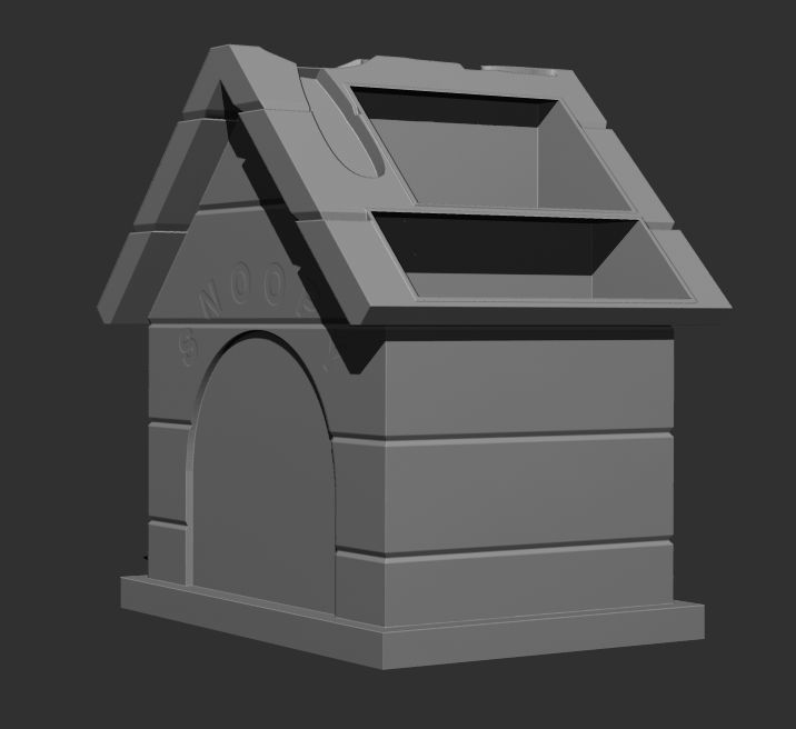 Snoopy and Woodstock Perpetual Desk Calendar 3D print model_9