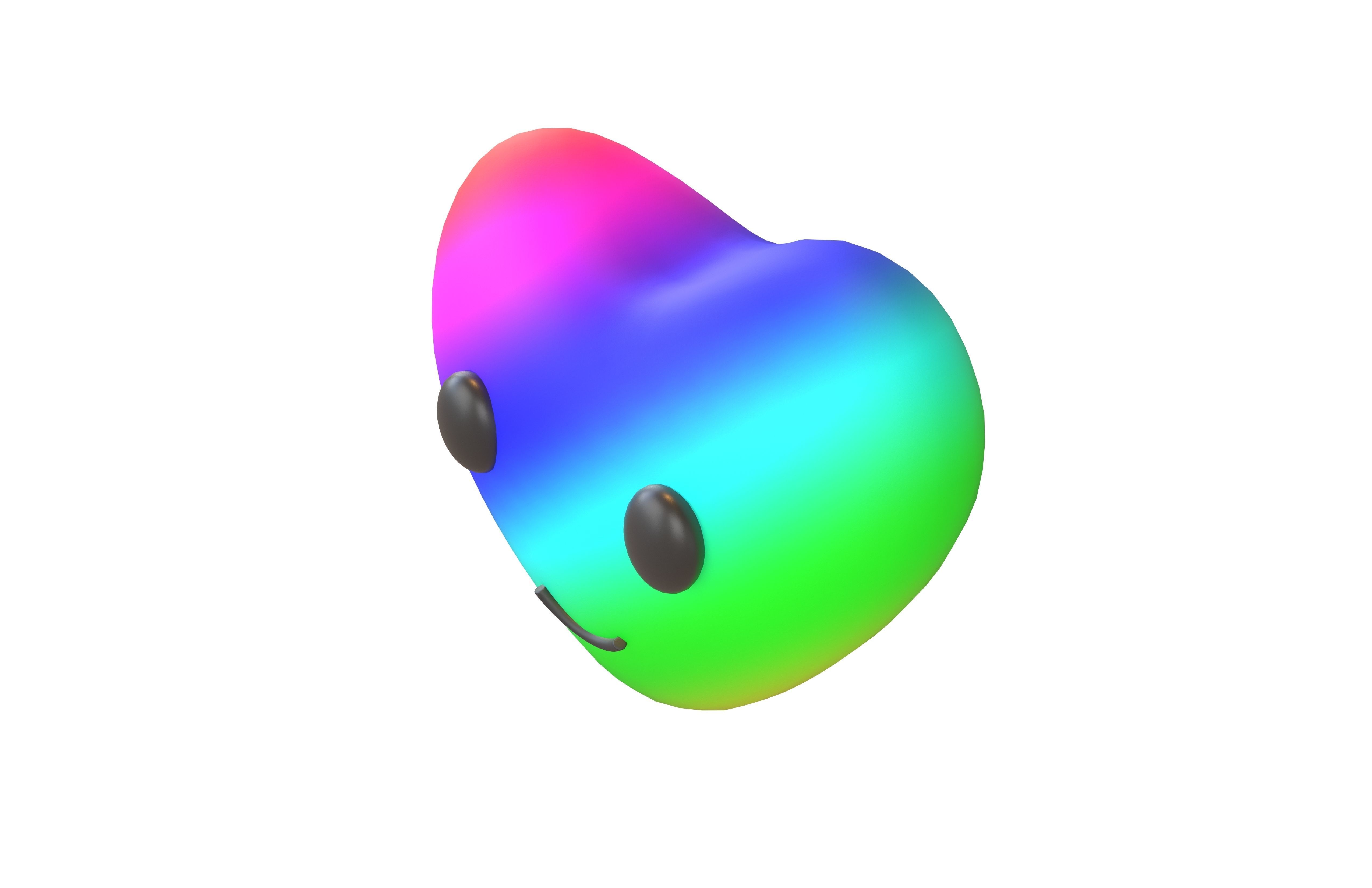 Heart Character V1 011 Low-poly 3D model_2