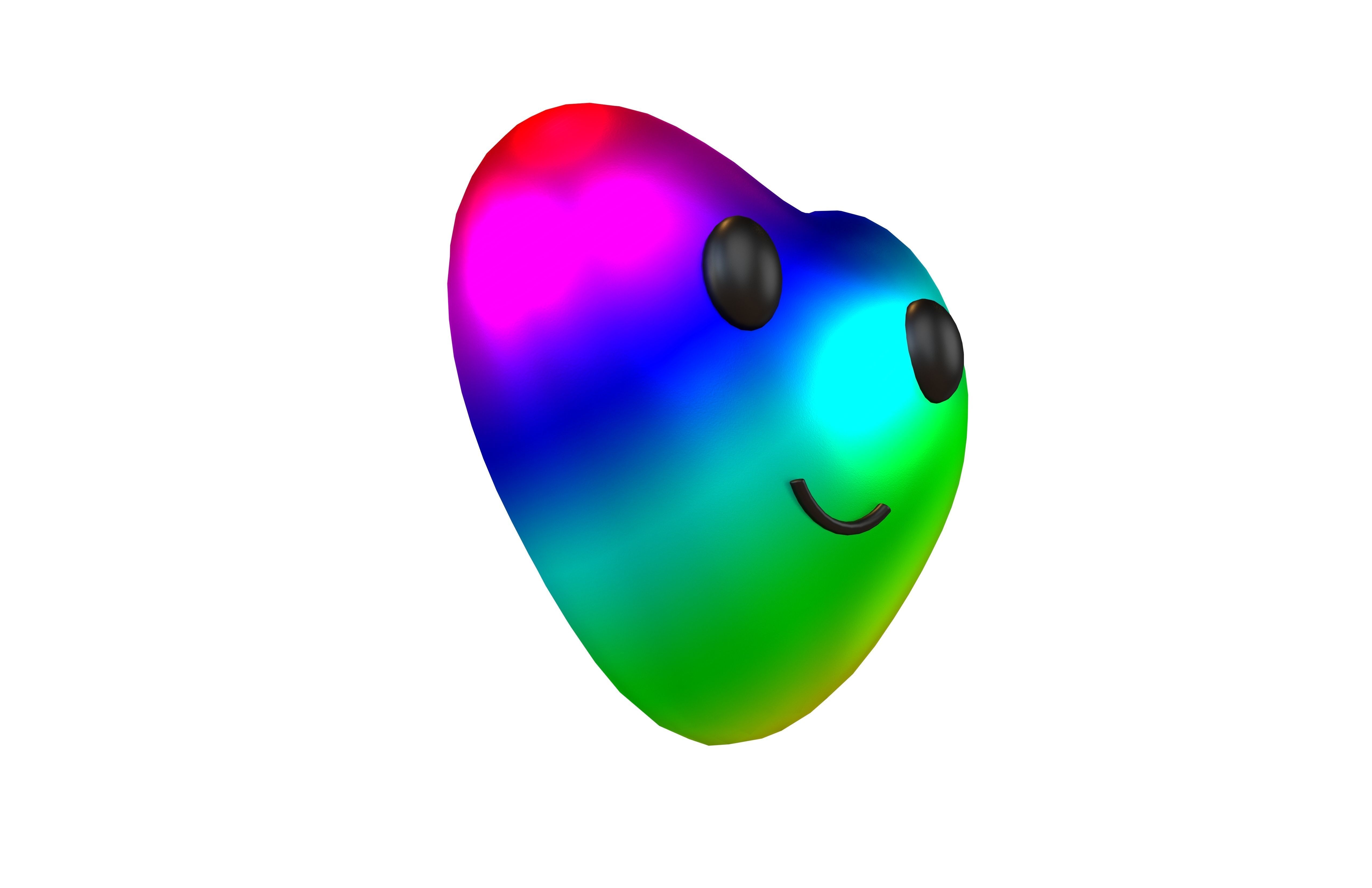 Heart Character V1 013 Low-poly 3D model_3