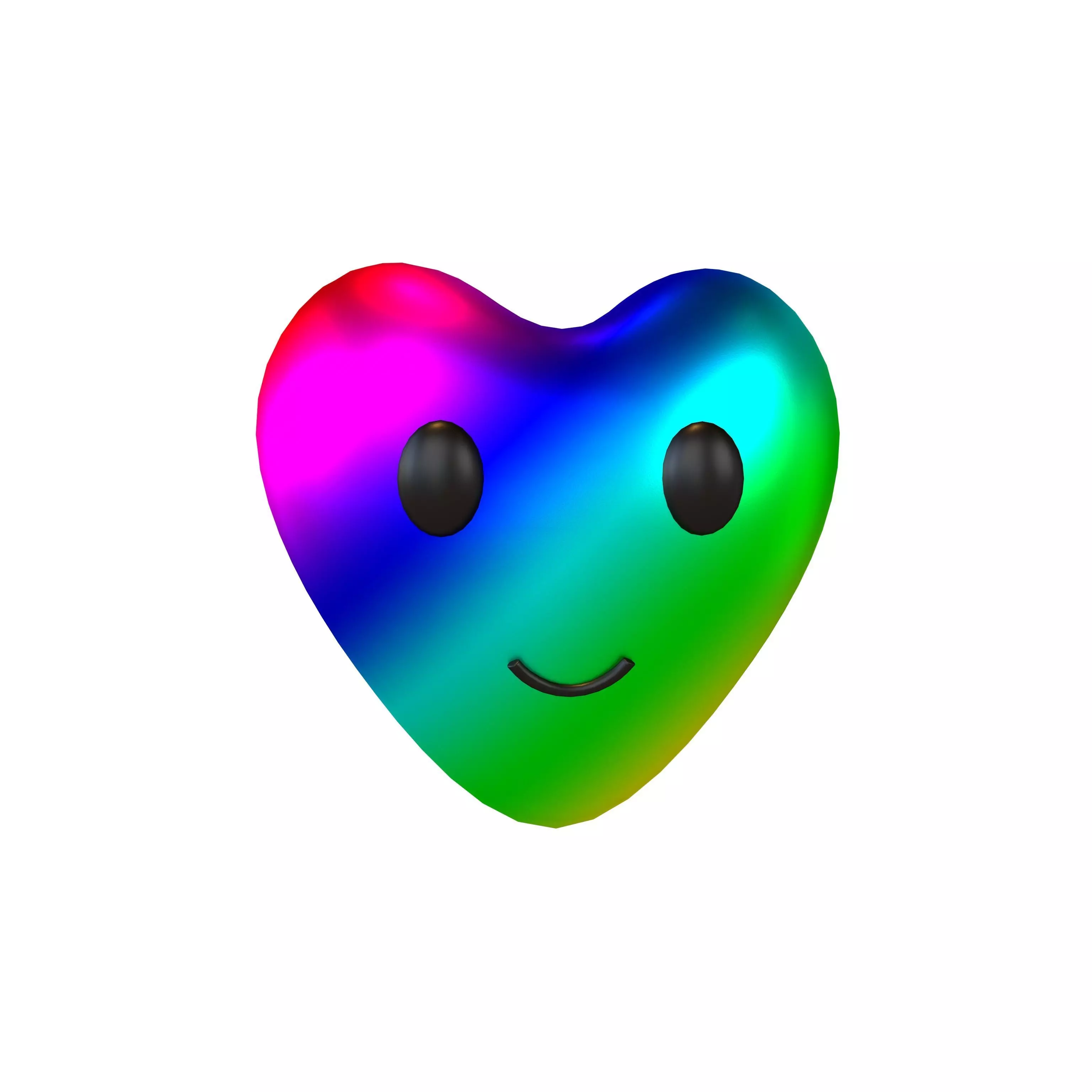 Heart Character V1 013 Low-poly 3D model_0