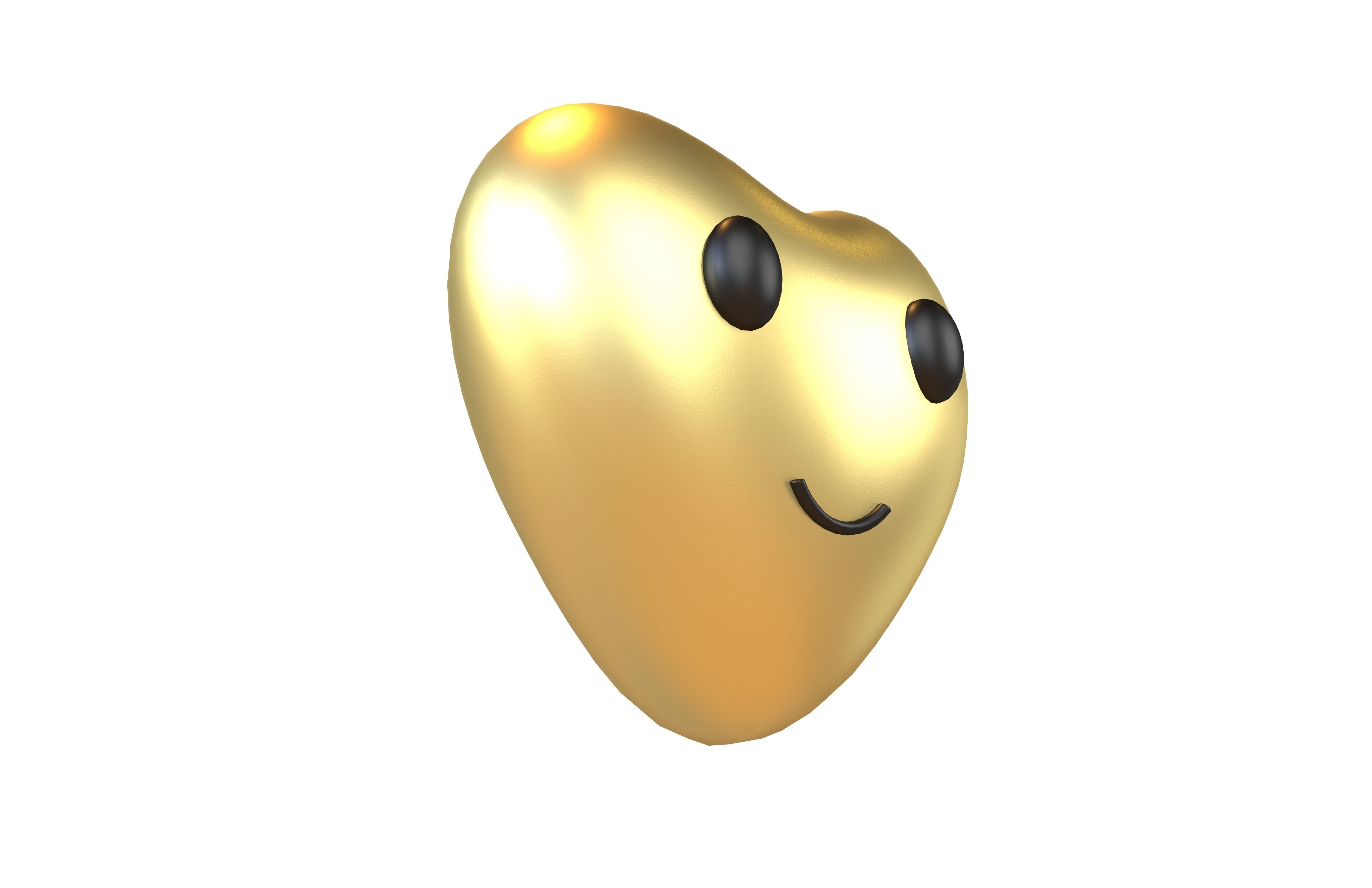 Heart Character V1 014 Low-poly 3D model_3