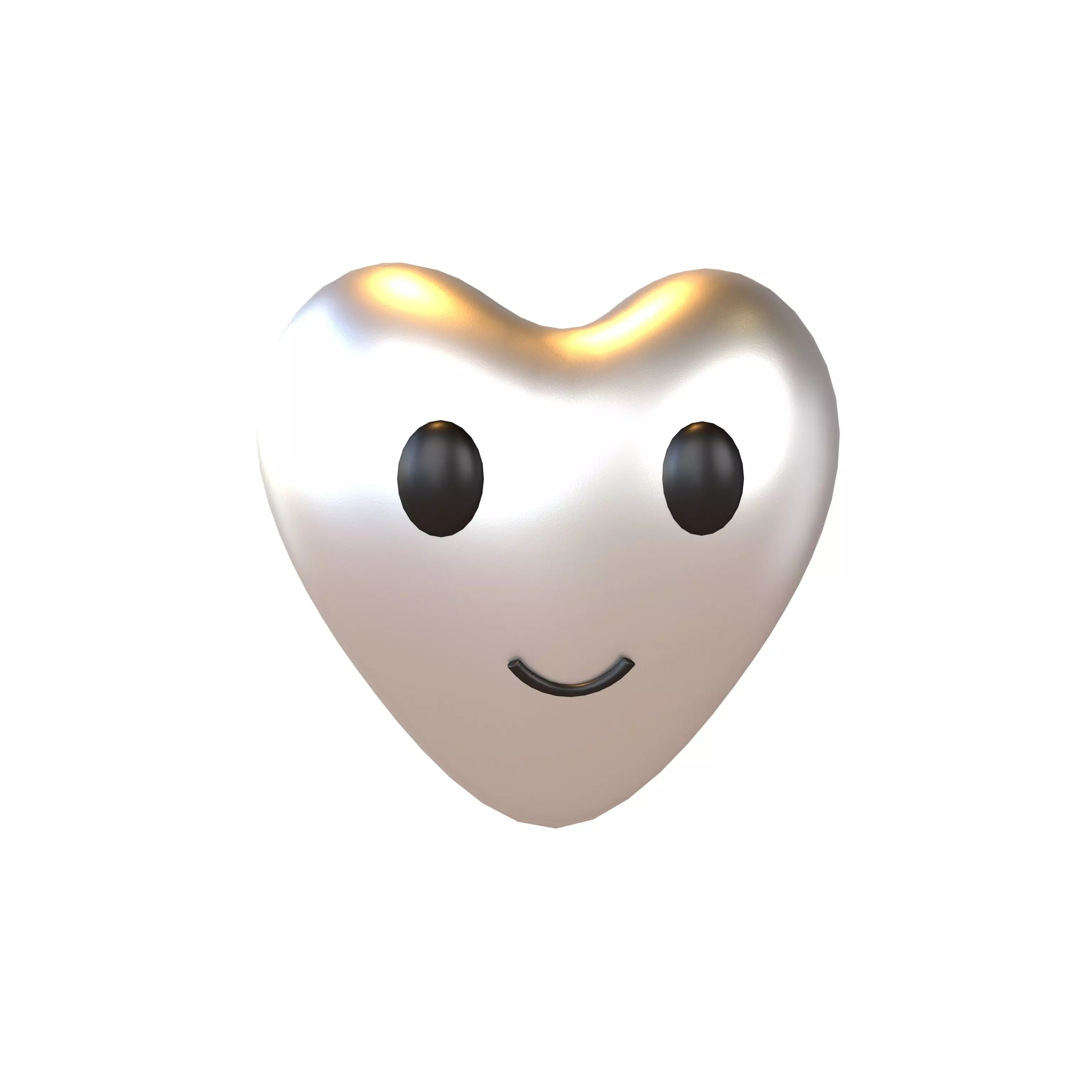 Heart Character V1 015 Low-poly 3D model_0