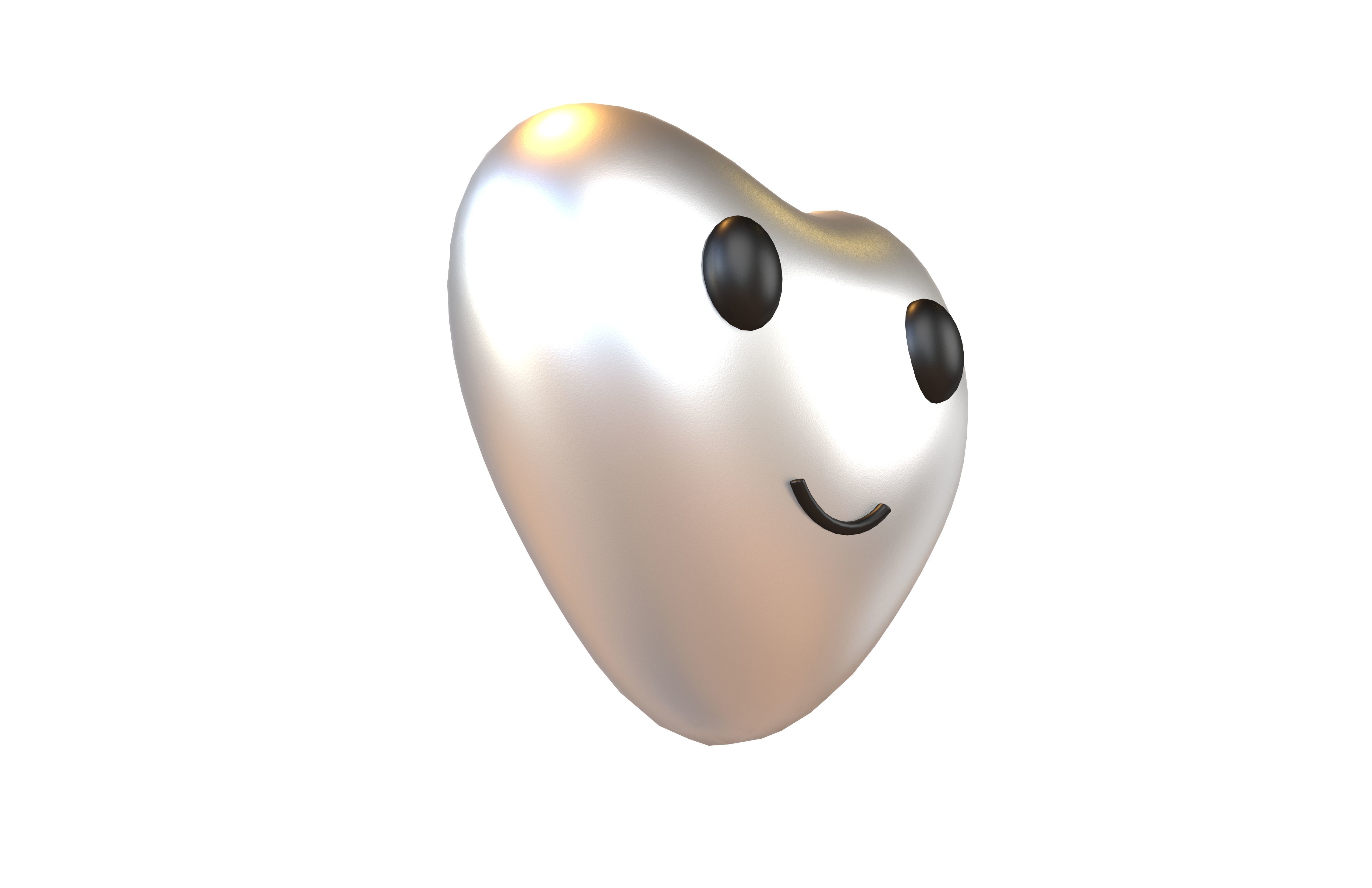 Heart Character V1 015 Low-poly 3D model_3