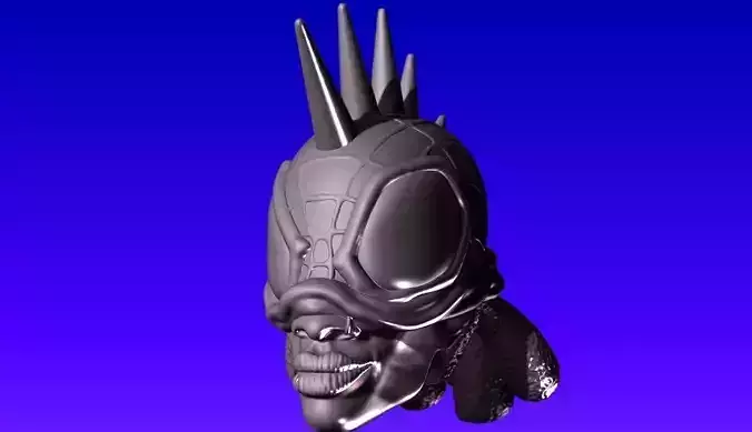 SPIDERPUNK SEMI UNMASKED HOBIE SPIDERMAN HEAD CUSTOM