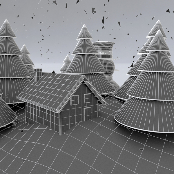 Snowglobe Animated 3D model_14